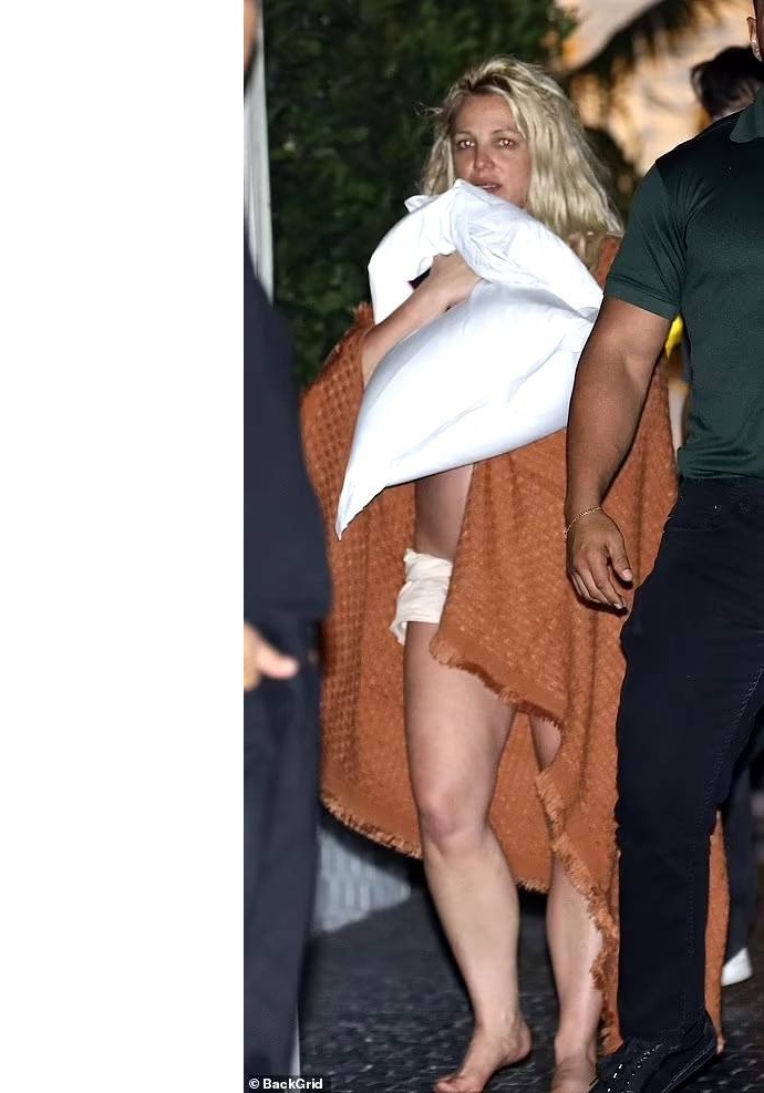 Полуголую Бритни Спирс вывели из отеля в Лос-Анджелесе